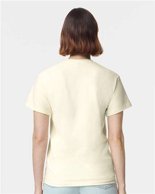 Gildan 5000 Off White — on model back