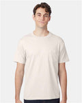 Hanes 5190 Natural — on model front