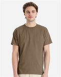 Hanes 5280 Coyote Brown — on model front