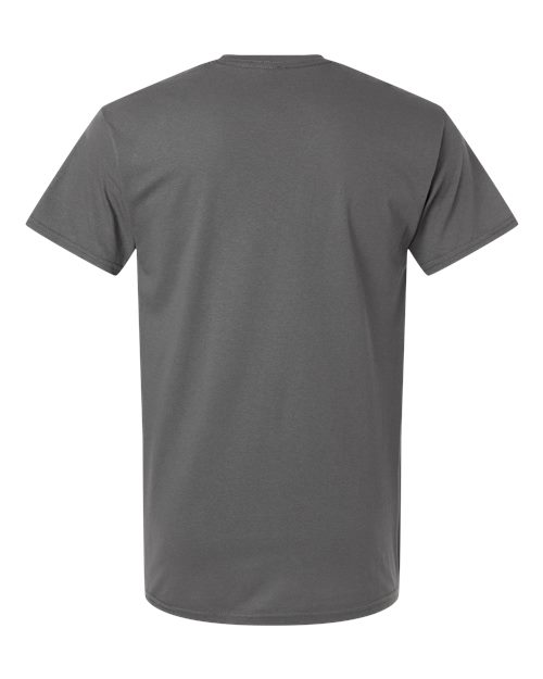 Gildan 3000 Charcoal — back