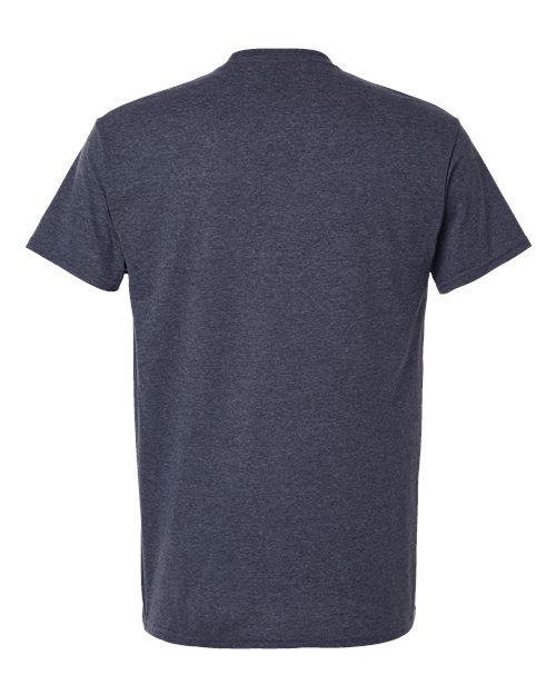 Gildan 3000 Heather Navy — back