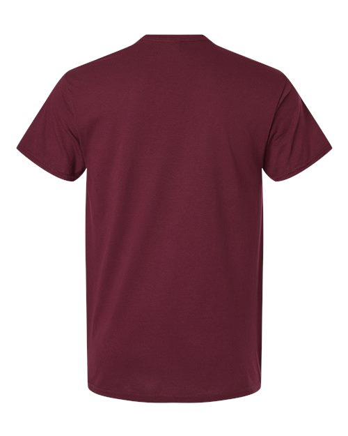 Gildan 3000 Maroon — back
