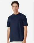 Gildan 3000 Navy — on model front