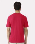 Gildan 3000 Red — on model back