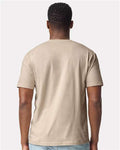 Gildan 3000 Sand — on model back
