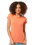 Women's Slim Fit Fine Jersey Tee - Coral