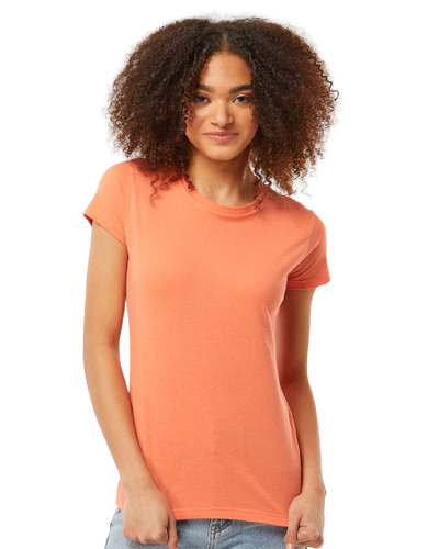 Women's Slim Fit Fine Jersey Tee - Coral
