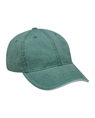 Adams Headwear LP107 Forest/ White — front