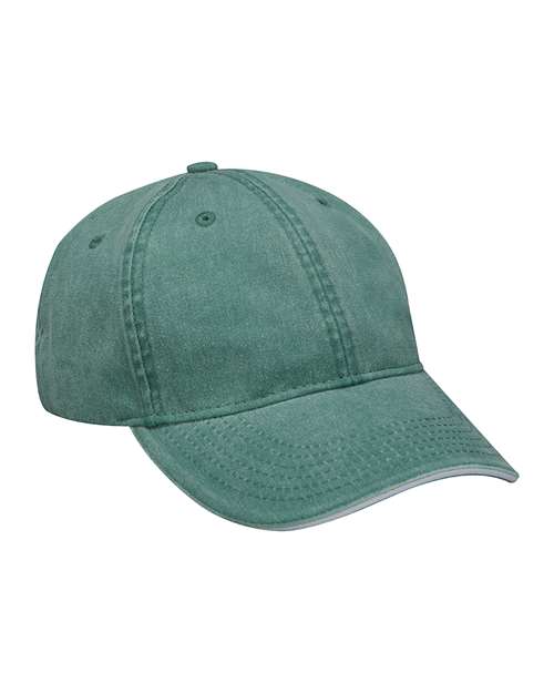 Adams Headwear LP107 Forest/ White — front
