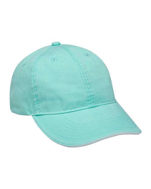 Adams Headwear LP107 Seafoam/ White — front