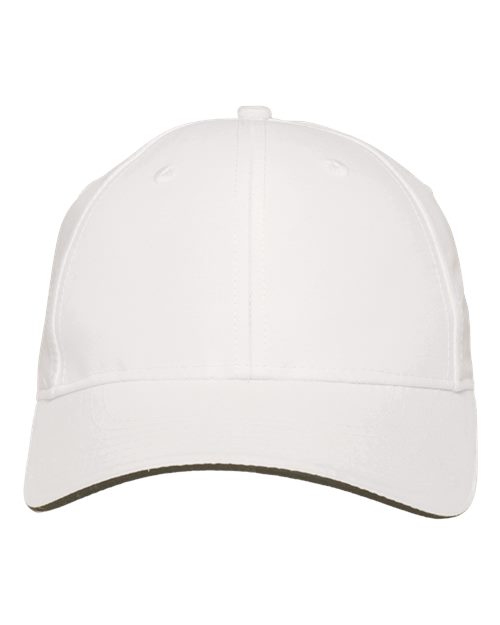 Adams Headwear PE102 White/ Black — front