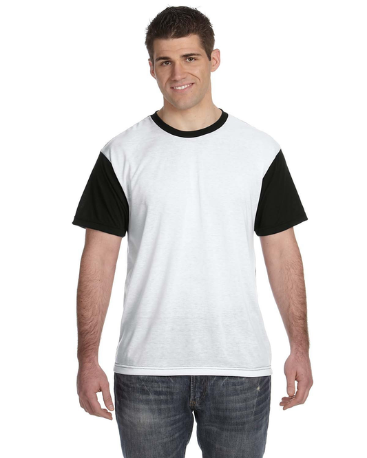 Men's Blackout Sublimation T-Shirt - White / Black