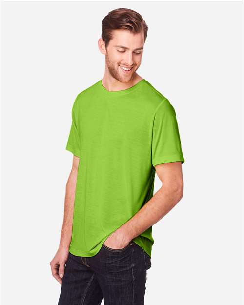 CORE365 CE111 Acid Green — on model side
