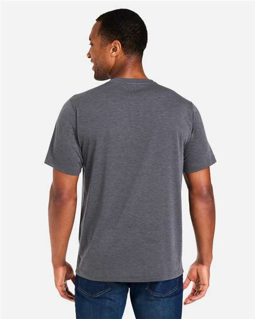 CORE365 CE111 Carbon Heather — on model back