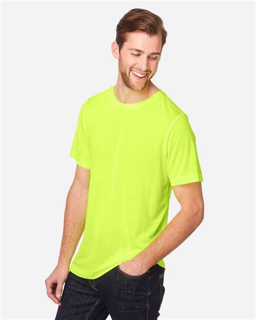 CORE365 CE111 Safety Yellow — on model side