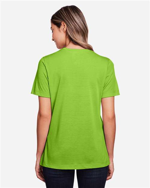 CORE365 CE111W Acid Green — on model back