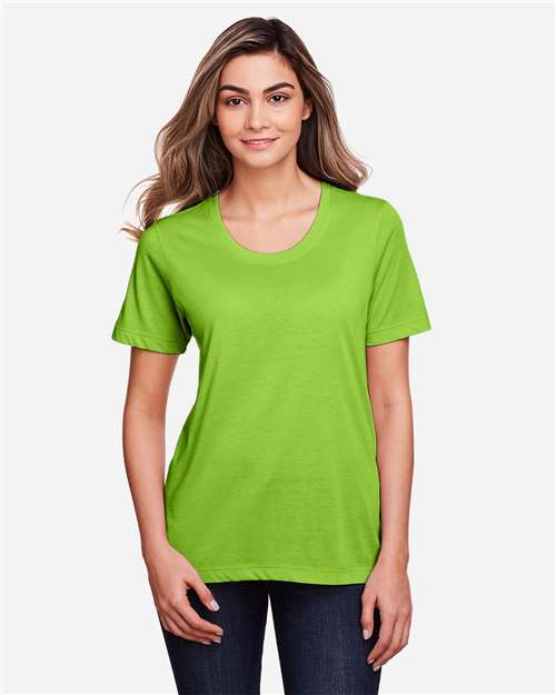 CORE365 CE111W Acid Green — on model front