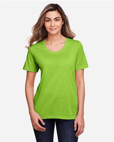 CORE365 CE111W Acid Green — on model front