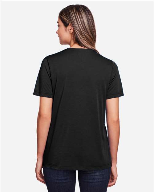 CORE365 CE111W Black — on model back