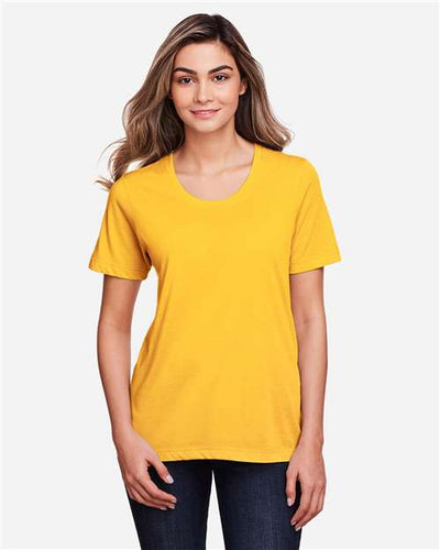 CORE365 CE111W Campus Gold — on model front