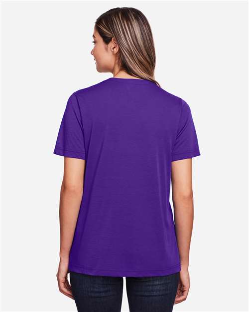 CORE365 CE111W Campus Purple — on model back