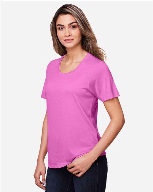 CORE365 CE111W Charity Pink — on model side