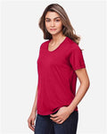 CORE365 CE111W Classic Red — on model side