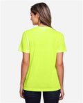 CORE365 CE111W Safety Yellow — on model back
