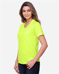 CORE365 CE111W Safety Yellow — on model side