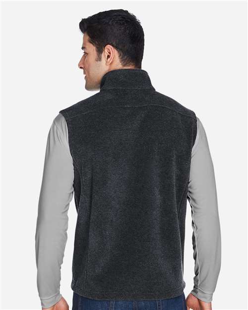CORE365 88191 Heather Charcoal — on model back