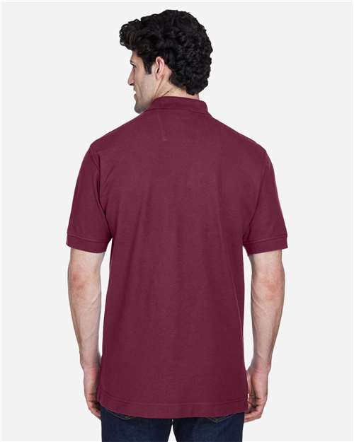 Devon & Jones D100 Burgundy — on model back