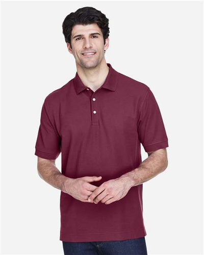 Devon & Jones D100 Burgundy — on model front
