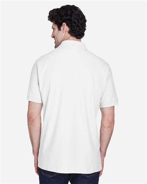Devon & Jones D100 White — on model back