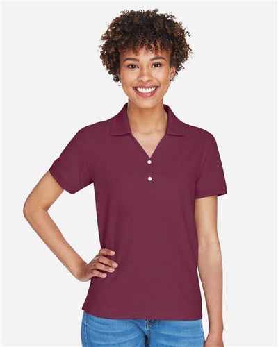 Devon & Jones D100W Burgundy — on model front