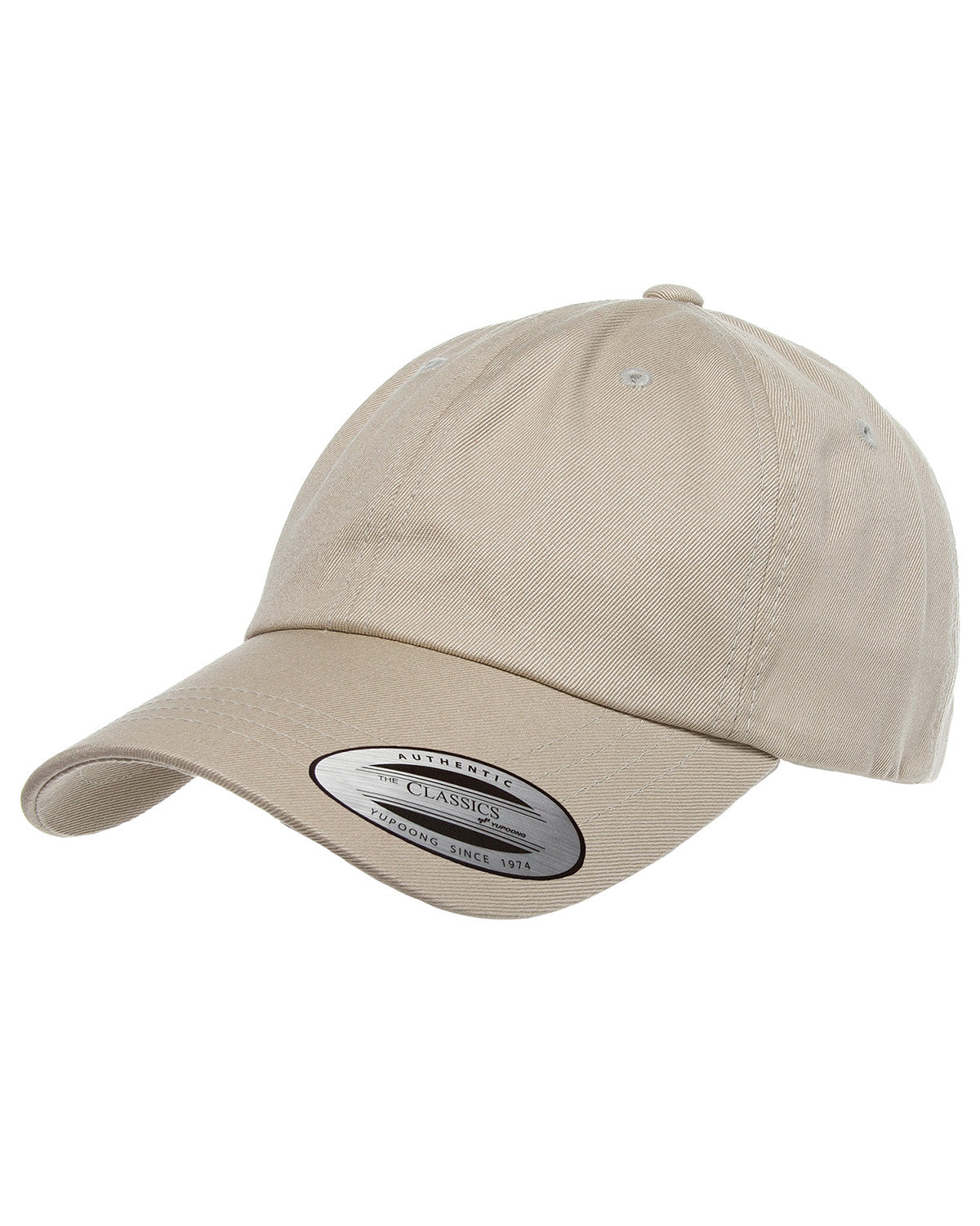 Unisex Low-Profile Cotton Twill Dad Cap - Khaki