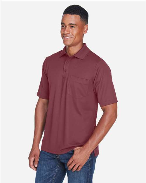 CORE365 88181P Burgundy — on model side