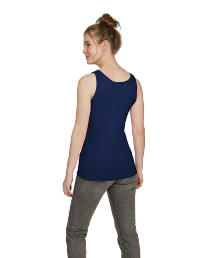 Women's Softstyle® Fitted Tank - Navy