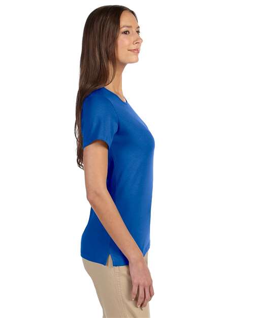 Devon & Jones DP182W French Blue — on model side