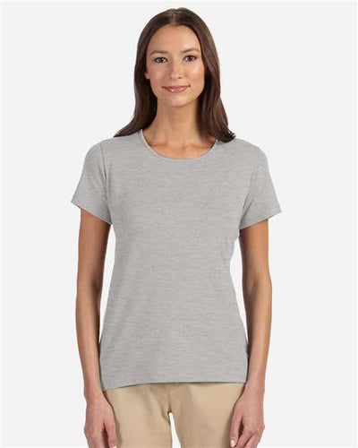 Devon & Jones DP182W Grey Heather — on model front