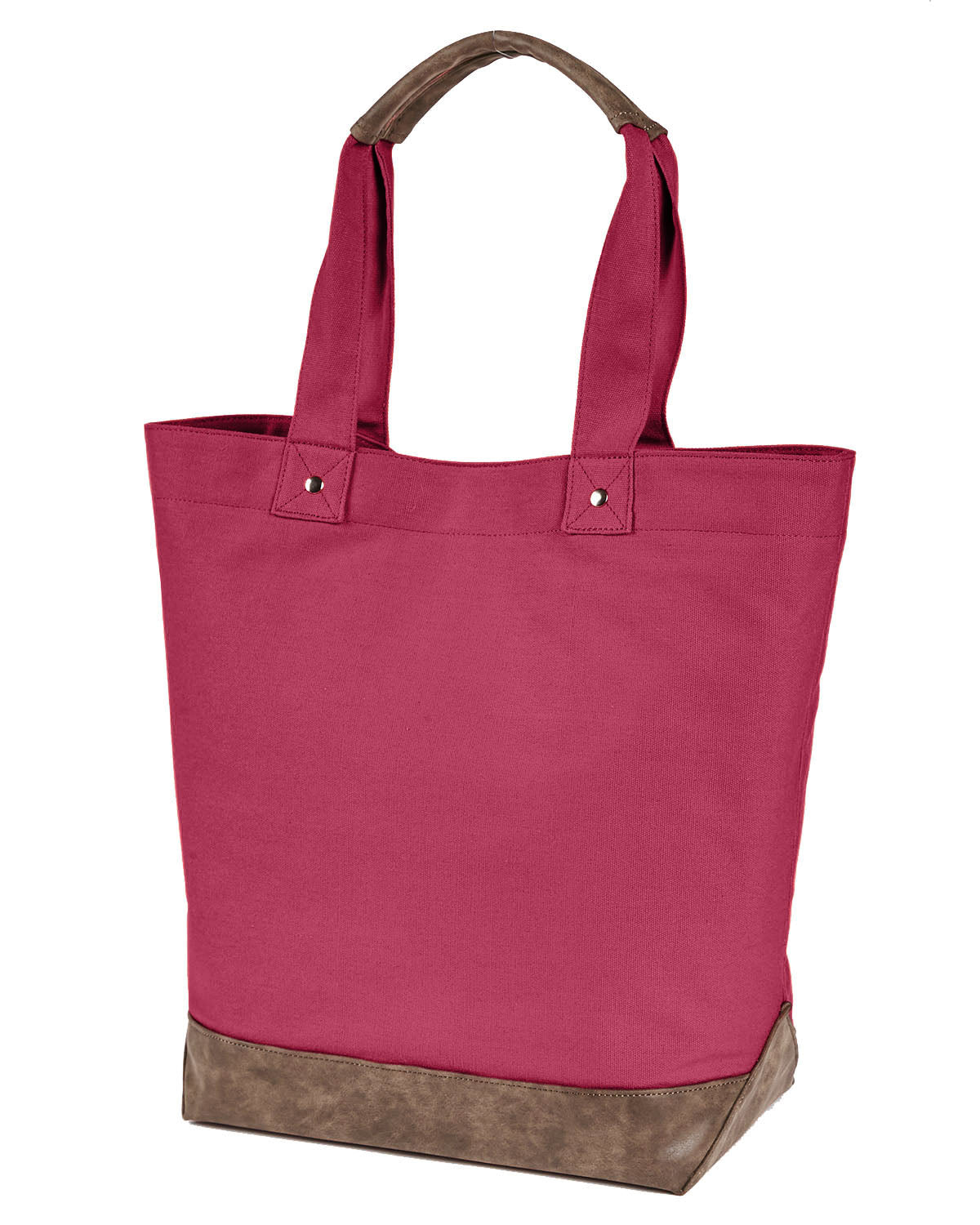 Canvas Resort Tote - Chili / Brown