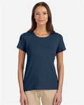 Devon & Jones DP182W Navy — on model front