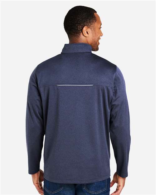 CORE365 CE708 Classic Navy Heather — on model back
