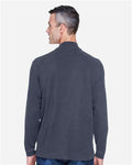 Devon & Jones D420 Navy — on model back