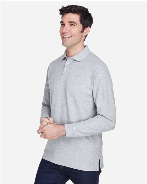 Devon & Jones D110 Grey Heather — on model side