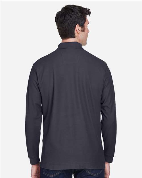 Devon & Jones D110 Navy — on model back