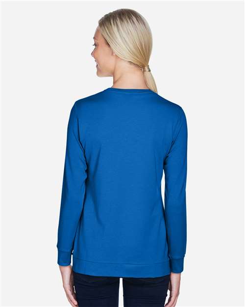 Devon & Jones DP181W French Blue — on model back