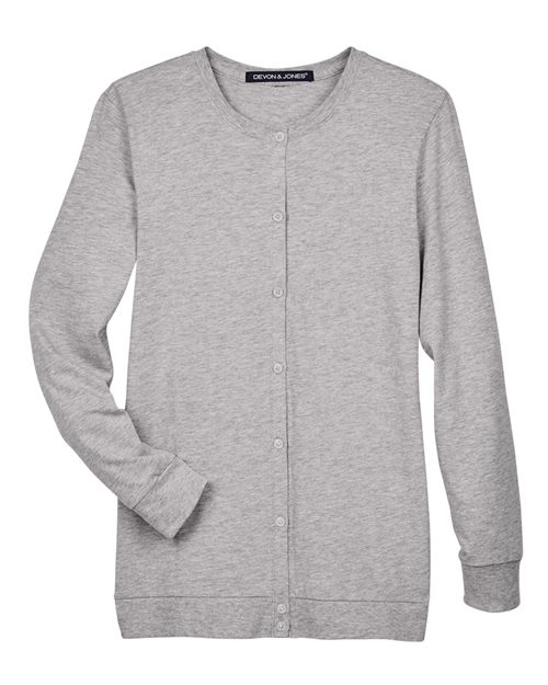 Devon & Jones DP181W Grey Heather — front