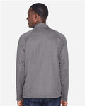 Devon & Jones DG440 Dark Grey Heather — on model back