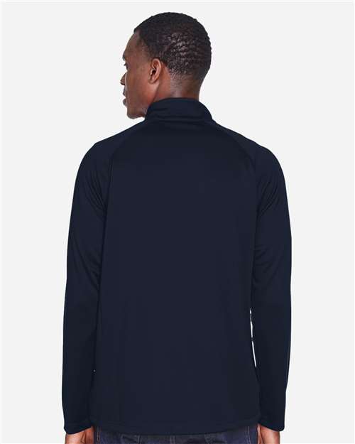 Devon & Jones DG440 Navy — on model back