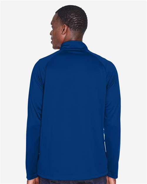 Devon & Jones DG440 True Royal — on model back